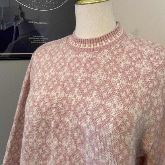 Vintage 90s Pink Knit Sweater - Picture 3 of 4